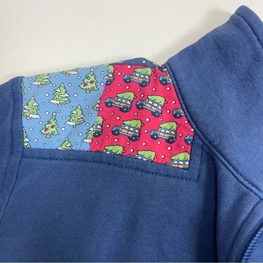 Vineyard Vines Sweatshirt Womens XS Blue Christmas Holiday Shep Shirt Pullover - Picture 4 of 10